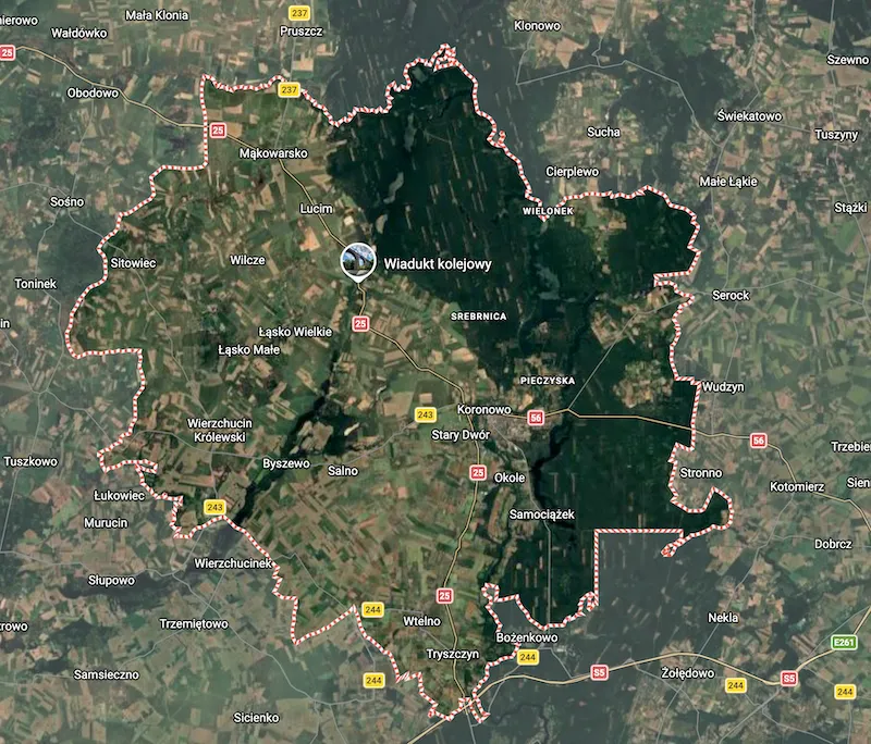 Mapa Gminy Koronowo