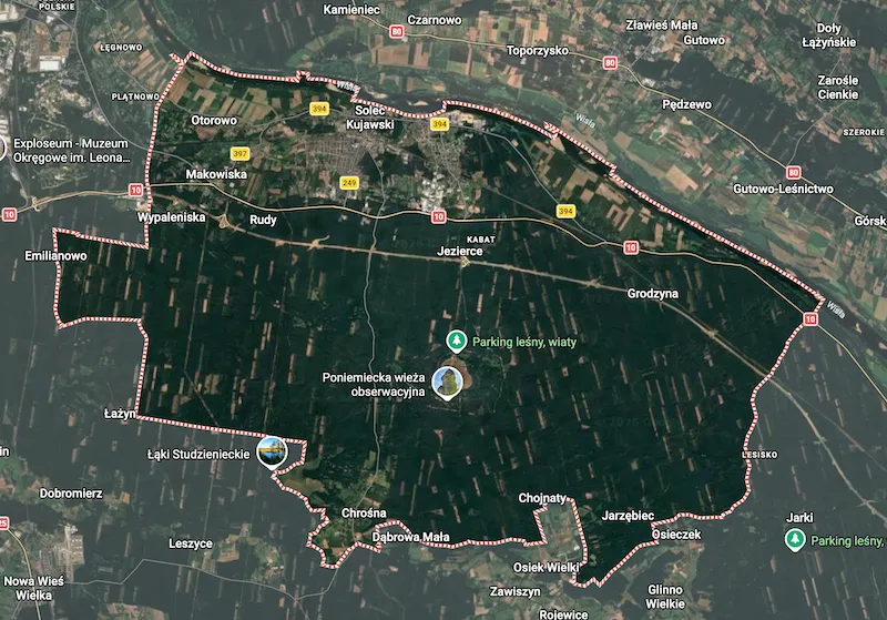 Mapa gminy Solec Kujawski